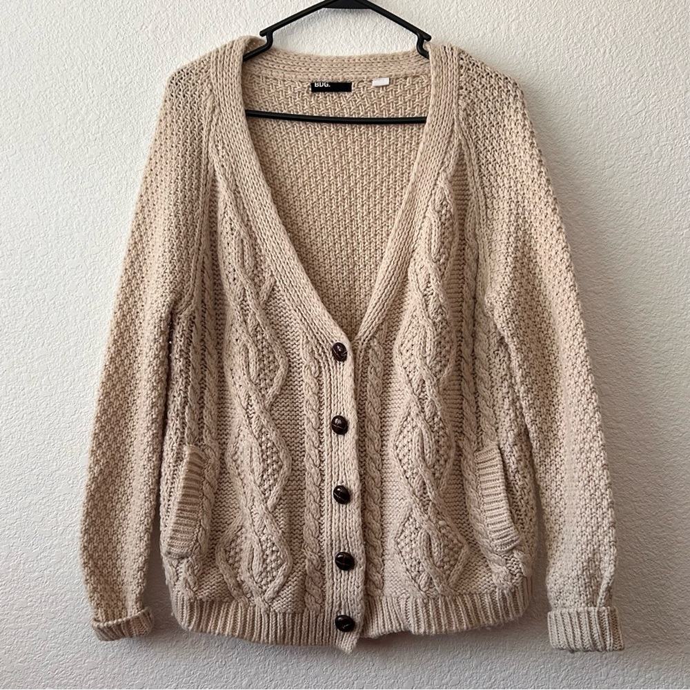 BDG Cardigan, Oatmeal color